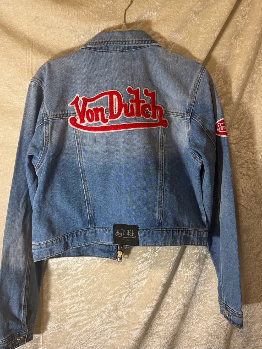 NWT Von Dutch Originals Denim Logo Jacket Size M Y2K
